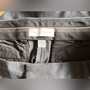 Gap Perfect Trouser- Dark Grey/ Charcoal- 12R - 33.5” inseam.